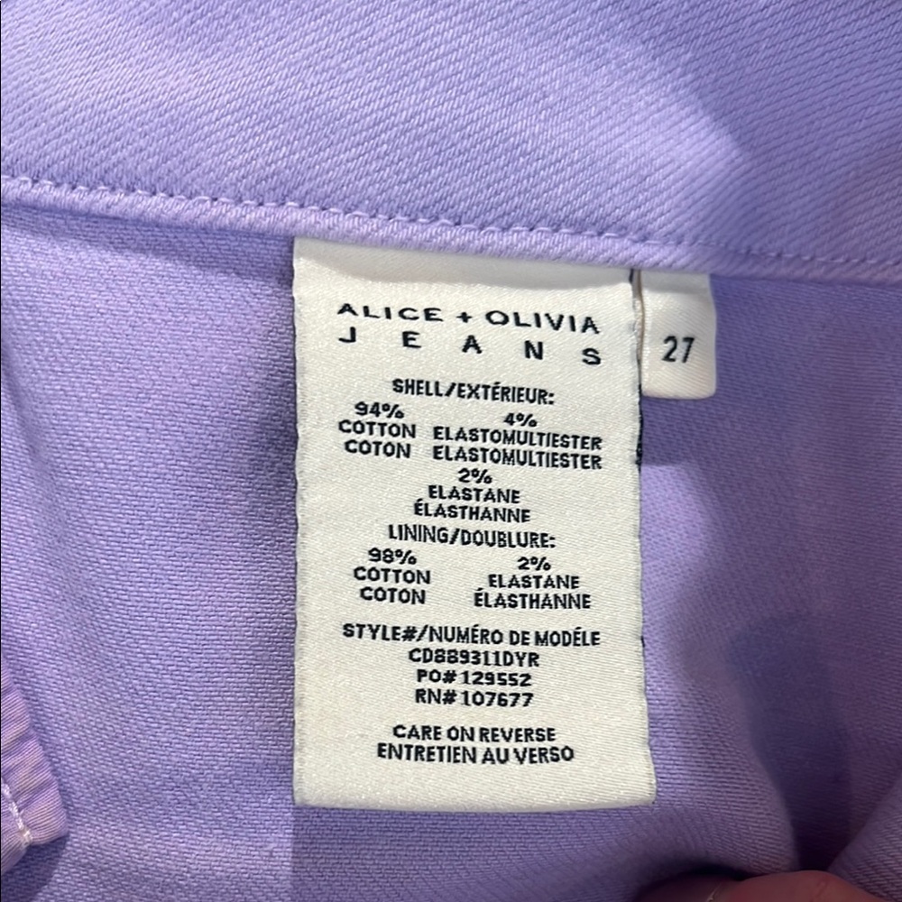 Alice + Olivia OLIVIA Lavender Flare Jeans - Picture 5 of 6